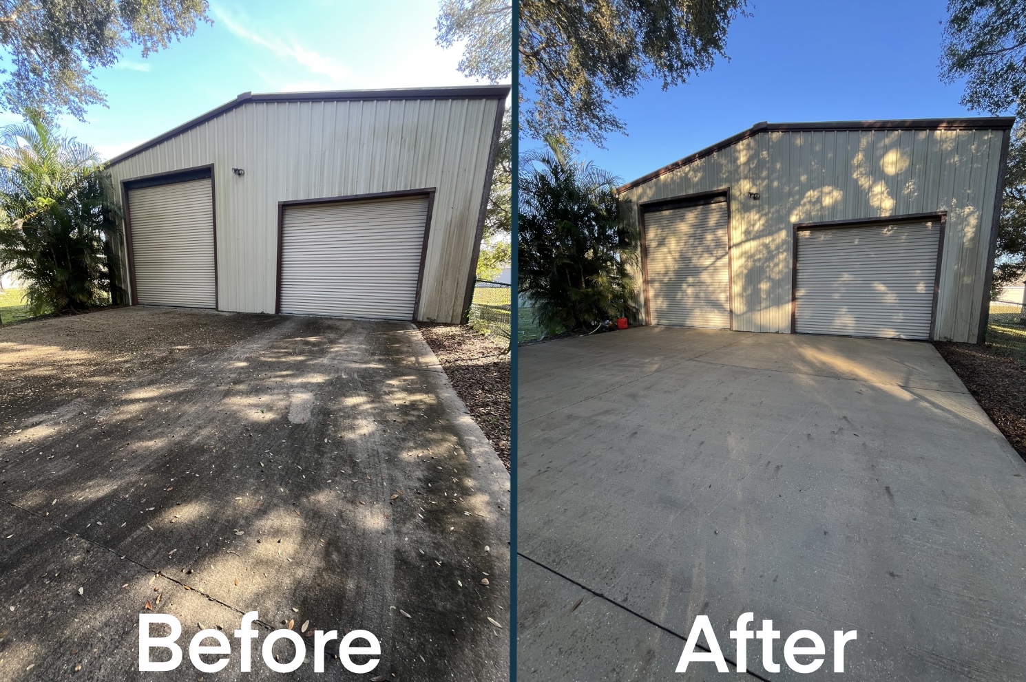 House washing before and after result
