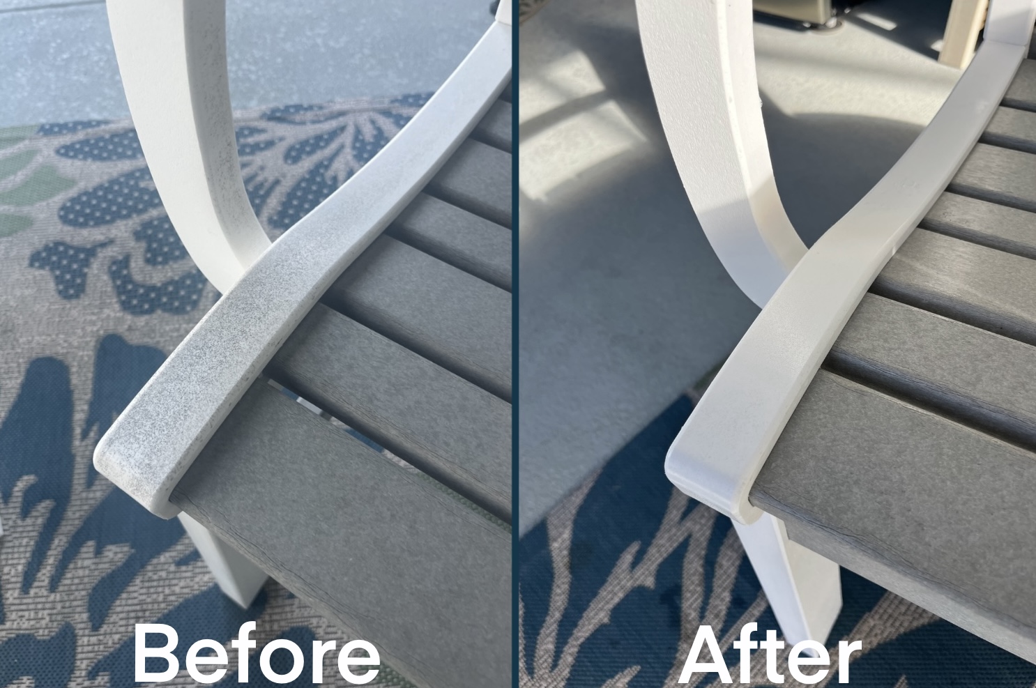 Exterior soft washing before and after result